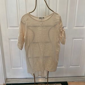 Pistache designer cotton hi-lo shirt